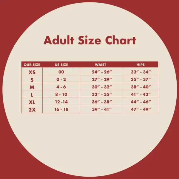 Bikini Sporty Stretch Period Pantie Size Chart